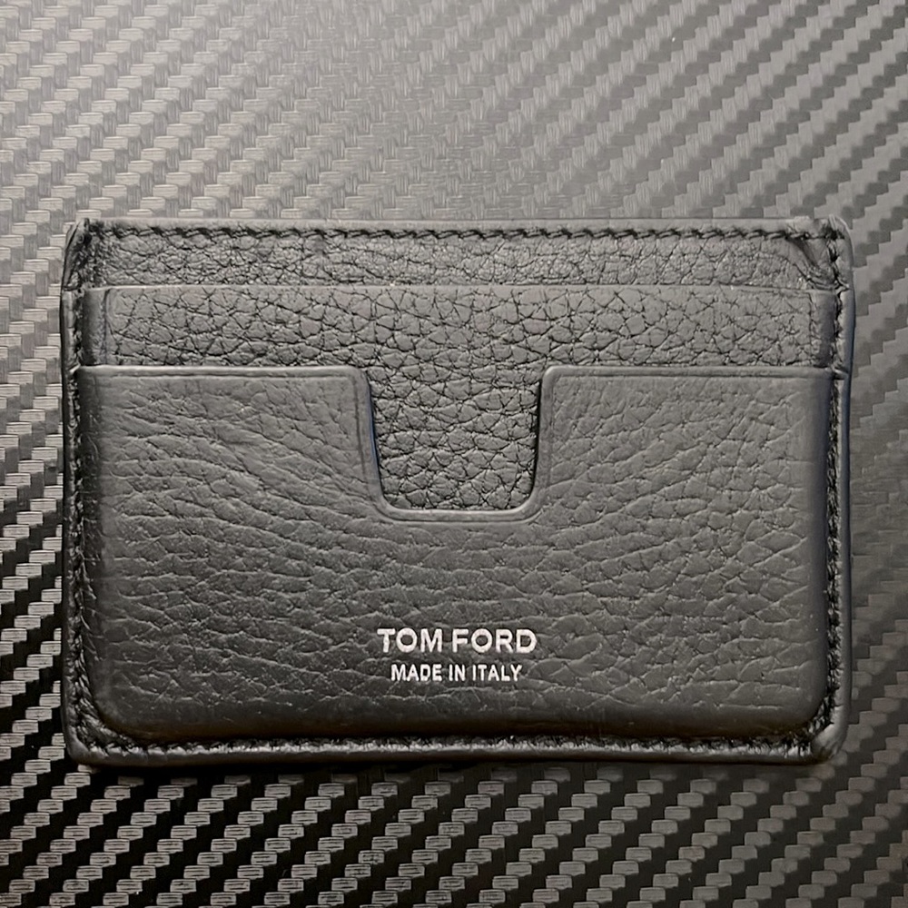 Tom Ford Black Leather Cardholder